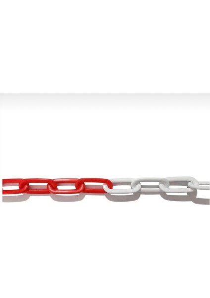 Plastik Zincir 10 Metre Uyarı Yönlendirme Kırmızı Beyaz Plastik Zincir modelleri