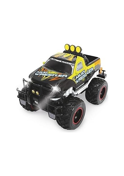 Dickie Toys, 201106008,MUD Wrestler Ford F150 Uzaktan Kumandalı Araç, 2 Kanal, 27 Mhz, Ön Işık, 10