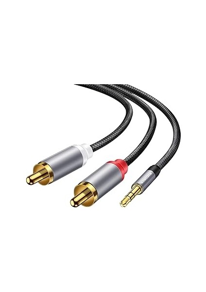 Rocoren 3.5mm Aux Jack To Rca Hi-Fi Ses Kablosu 50 cm