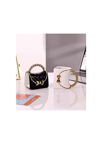 Çanta ve Zincir Detaylı Seramik Kupa