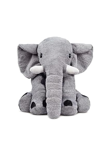 Pelüş Fil,uyku Arkadaşı,renkli,doldurulabilir Oyuncak (Gri No:2)