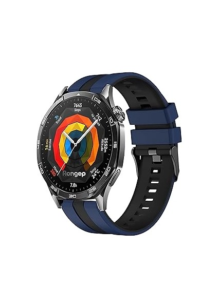 Rongep Yumuşak Silikonlu 22MM Kordon ile Uyumlu Watch Gt5/gt5 Pro/gt4/watch 4 Pro/gt3/gt3 Pr