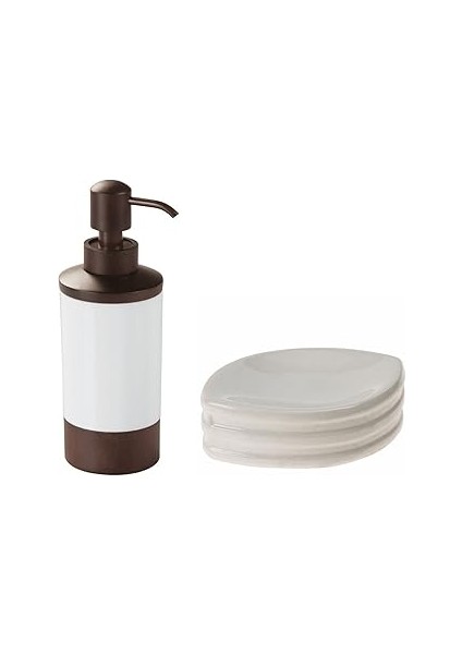 Bosphorus Homi Sivi Sabunluk ve Sabunluk 2 Li̇ Banyo Seti̇