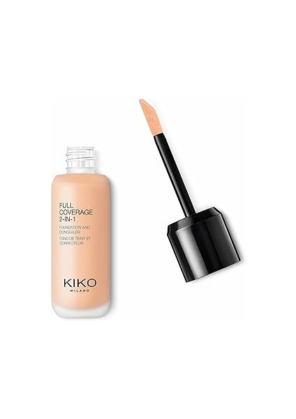 Kiko Milano Fondöten & Kapatıcı-Full Coverage 2-In-1 Foundation & Concealer-35 Neutral-Mat Saten Bi