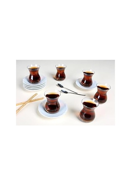 Porland Maria Beyaz 12 Parça 6 Kişilik Çay Takımı