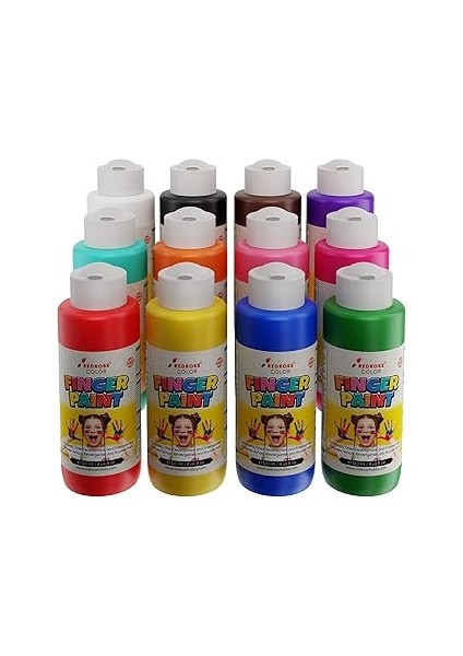 Red Rose Tüm Renkler Parmak Boyası 12'li Set 12X120 ml