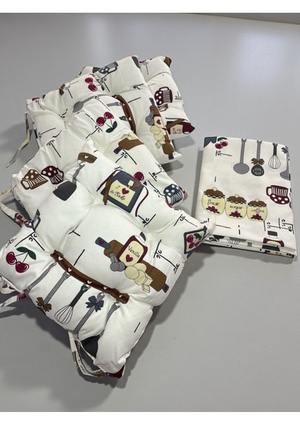 Piknik, Mutfak, Şeffaf Çantalı Masa Örtülü Sandalye Minder Seti fiyatları