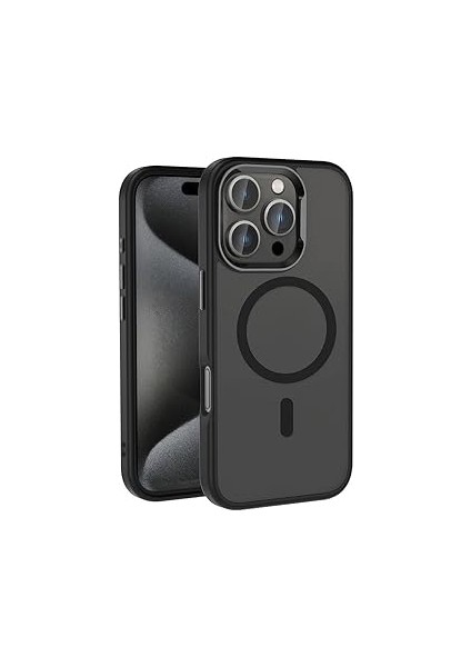 Zore ile Uyumlu 16 Kılıf M-Safe Şarj Özellikli Parlak Kamera Çerçeveli Zore Kost K