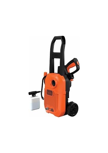 Black + Decker Black + Decker 1650W 120BAR/1740 Psi Basınçlı Yıkama Makinesi Siyah Turuncu