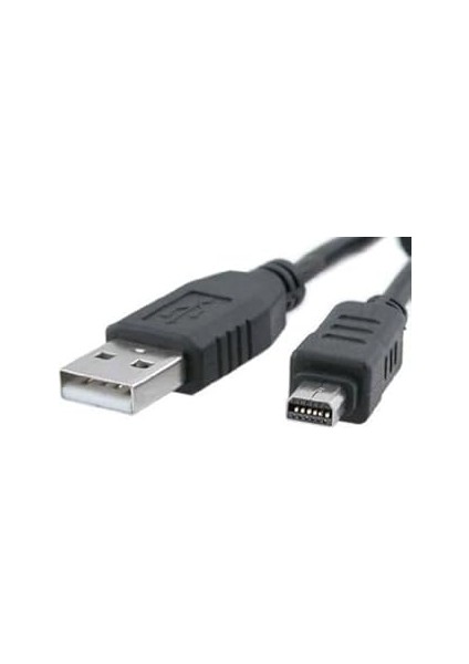 Olympus Uyumlu Dijital Fotoğraf Makina Kablosu Cb-Usb5/cb-Usb6 12 P USB 12 Pin Kablo