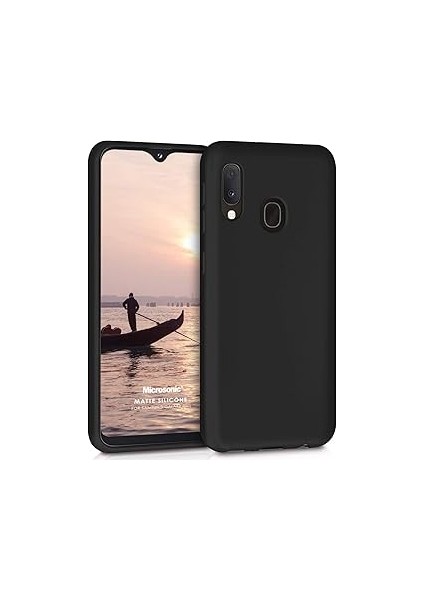 Microsonic Matte Silicone M10S Için Kılıf Siyah [galaxy M10S ile Uyumlu Kılıf - Siya
