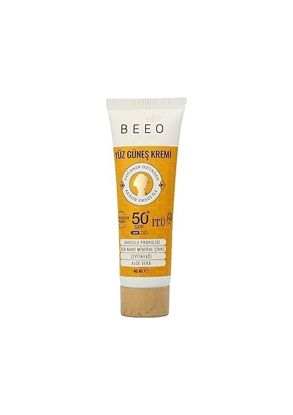 Bee'o Propolisli Yüksek Koruma Yüz Güneş Kremi, 50+ Spf, 40 ml