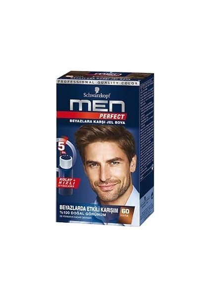 Schwarzkopf Men Perfect Erkek Saç Boyası - Kahve 60