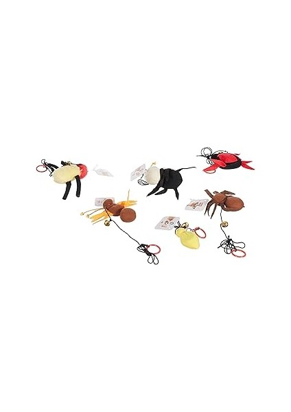 Karlie Sesli Böcekler Kedi Oyuncağı 6li Set, 555-504342