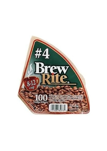 Kahveciniz 4 Numara Ev Tipi Filtre Kahve Kağıdı 100 Adet Ekonomik Paket Beyaz