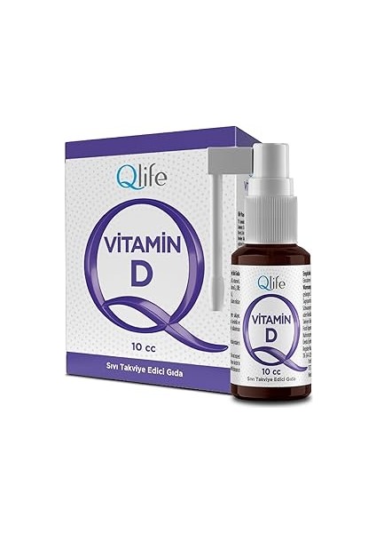 Qlife Vitamin D3 1000 Iu Sprey - Damla 10 cc