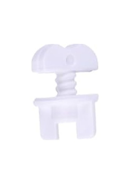 Kilit Final Perde Düğmesi, Beyaz, 10 Adet Paket