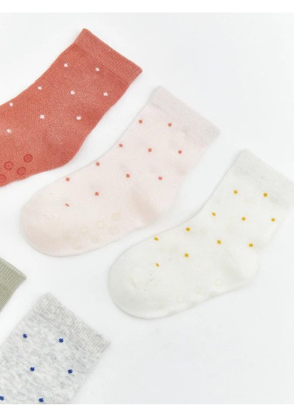 Baskılı Kız Bebek Soket Çorap 5'li (W5) fırsatları