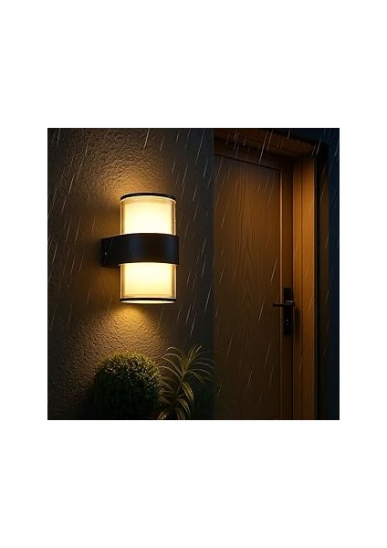 Bora LED Duvar Aplik 12W IP54 – Günışığı 3200K, 1170 Lümen, Su Geçirmez Iç ve Dış Mekan Aydınlatma,