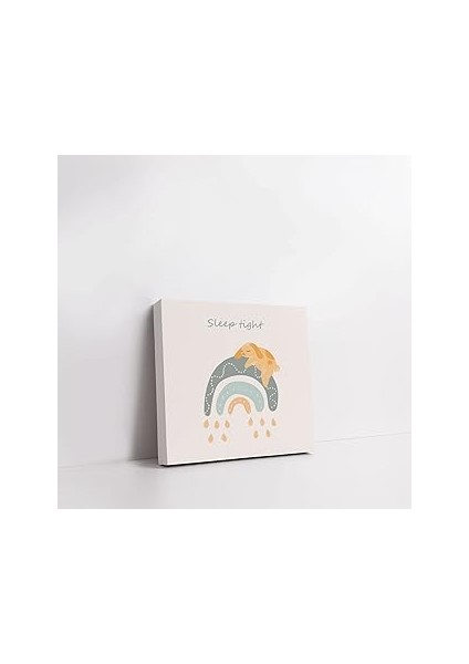 Sleep Tight | Pastel Tasarımlı Bebek Odasına Özel Kanvas