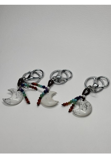 Havlit Doğaltaş Anahtarlık Charm Hilal fiyatları