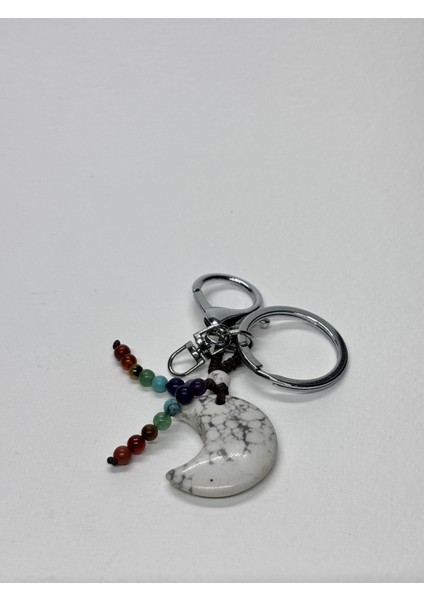 Havlit Doğaltaş Anahtarlık Charm Hilal modelleri