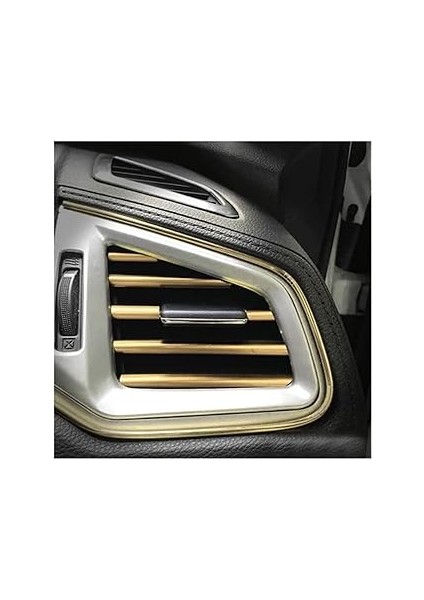 Araç Içi Klima Izgara Hava Çıkış Dekoratif Şeritler Klima Şerit Altın Klima Şeritleri