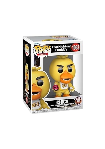 Pop Games: Five Nights At Freddy's - Chica (10TH Anniversary), Oyuncak Figür