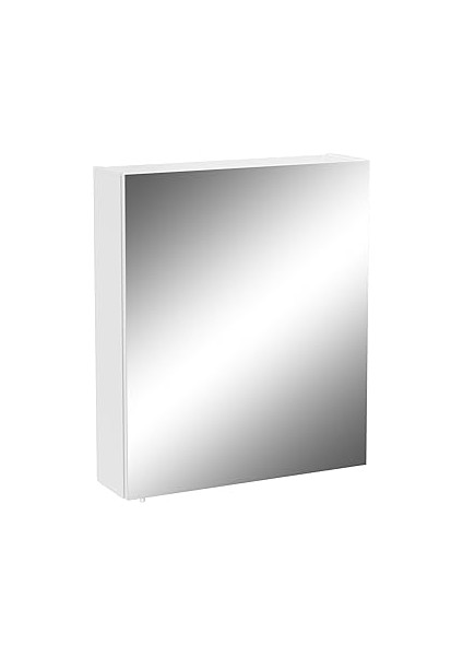 Shift T20 81004 Asimetrik Dolaplı Ayna, Parlak Beyaz, 60 cm