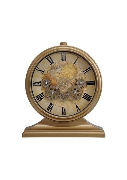 Efe Mark Serisi Kadranlı Döner Çarklı 32X28 cm Ev ve Ofis Masa ve Duvar Saati Roma R