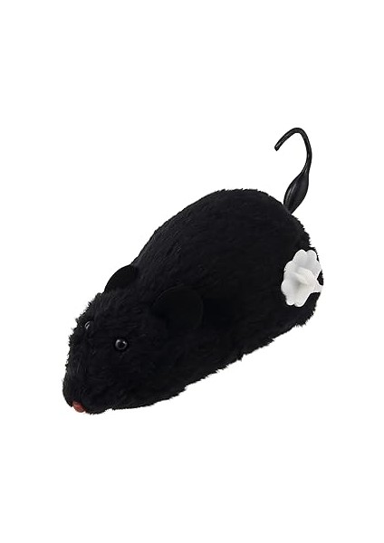 Madpet Siyah Kurmalı Kedi Oyuncağı – Hareketli Fare Şeklinde Peluş Oyuncak – Kediler Için Etkileşim