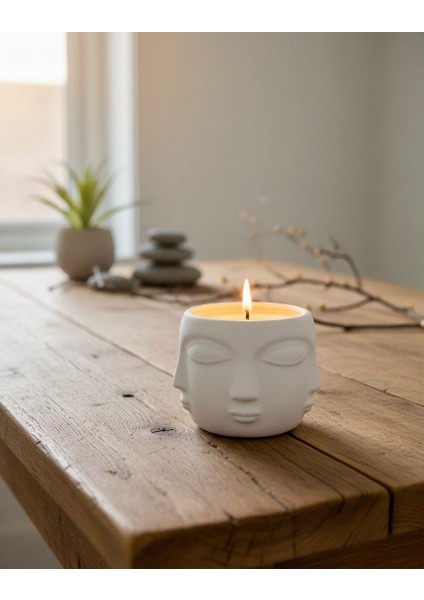 Yüz Figürlü Dekoratif Mumluk
