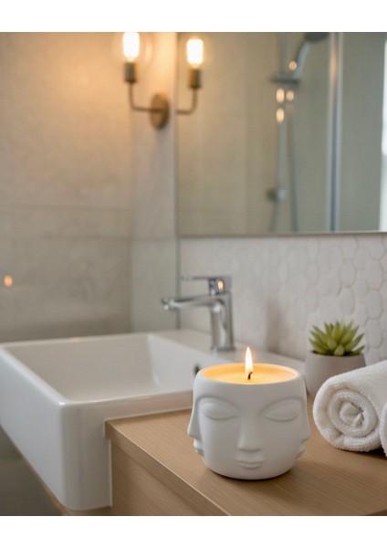 Yüz Figürlü Dekoratif Mumluk