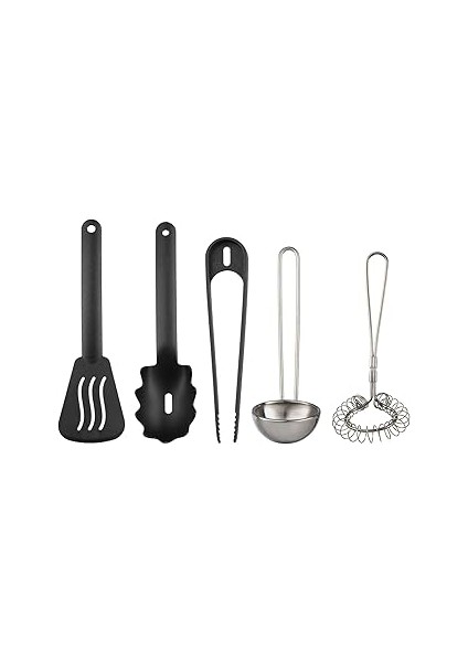 Duktig Mutfak Gereçleri Seti, Lame Siyah, 5 Parça