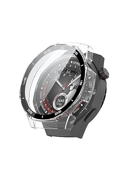 Rongep Watch Gt5 46MM Için Dereceli Stil Sert Kasa Koruyucu Kılıf Pc Malzeme + Ekran Kor