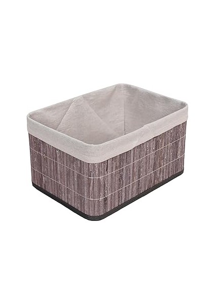 Deconox Bambu Çok Amaçlı Saklama Kutusu Düzenleyici Derin Boy Organizer, Dekoratif Bambu Düzenleyic