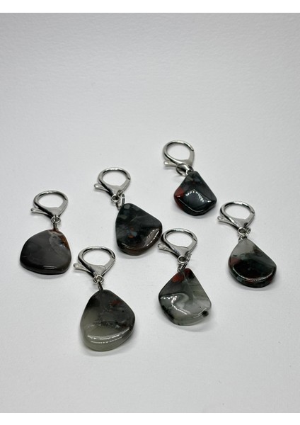 Kan Taşı Doğaltaş Anahtarlık Charm Damla fırsatları