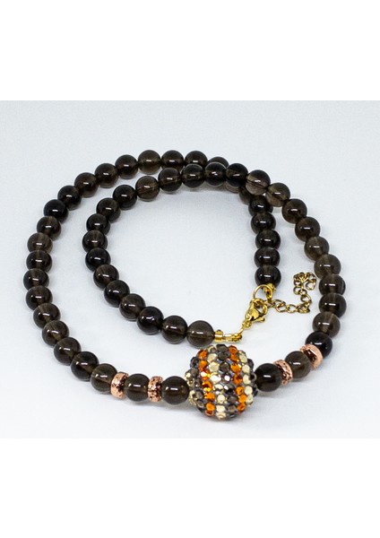 Neri – Dumanlı Kuvars & Elektro Lav Taşı Kolye fiyatları