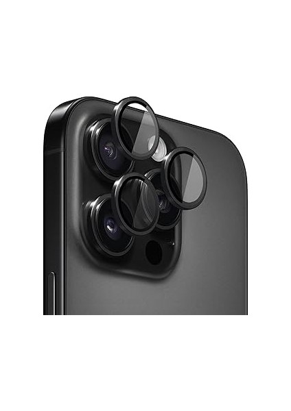 Madnova 16 Için Kamera Koruyucu Iphone Alüminyum Alaşım Çerçeveli Tempered Glass