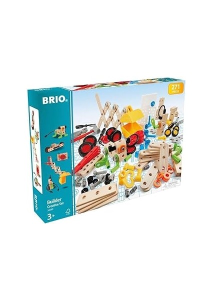 Brio 34589 – Builder Kindergartenset 270-PARÇA, Yapı Konstruktionsspielzeug
