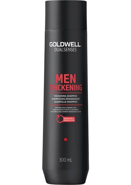 Dualsenses Men Erkeklere Özel Dökülen Saçlar Için Yoğunlaştırıcı ve Güçlendirici Şampuan 300ML