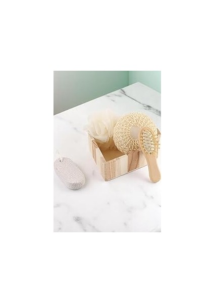 Kalp Şeklinde Tarak Sünger Seti Yüz Kafa Temizleme Cilt Bakımı Spa Banyo Seti Bebek Bakım Seti