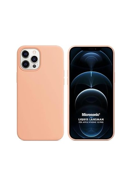 Microsonic 12 Için Kılıf Liquid Lansman Silikon Rose [ıphone 12 ile Uyuml