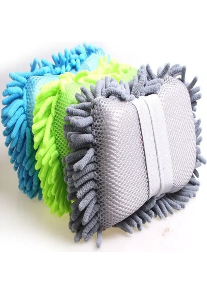 Lüks Oto Yıkama Süngeri ,mikrofiber Makarna Eldiven , Sünger Eldiven ( 1 Adet ) modelleri