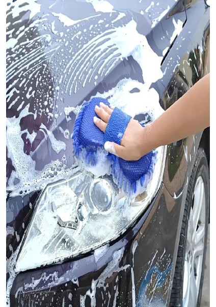 Lüks Oto Yıkama Süngeri ,mikrofiber Makarna Eldiven , Sünger Eldiven ( 1 Adet ) indirimleri