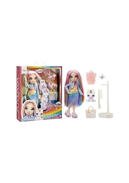 Rainbow High Mgae Amaya Parlak Slime ve Evcil Hayvan Serisi Bebeği