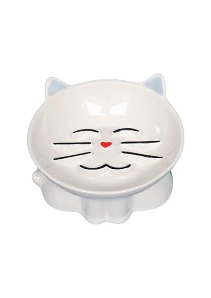 Melove Porselen Yavaş Yeme Mama Kabı (Sky)