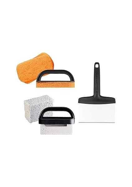 Blackstone 5060 Izgara ve Izgara Seti 8 Parça Düz Üst Izgara Aksesuarları Temizleyici Alet