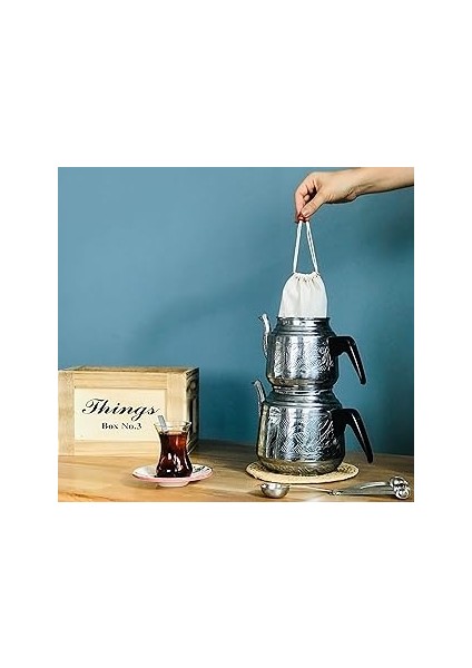 Yofu Yoga And Food Yıkanabilir Kumaş Çay Kesesi - Organik, EKOLOJIK,%100 Ham Ağartılmamış Ham Pamuk