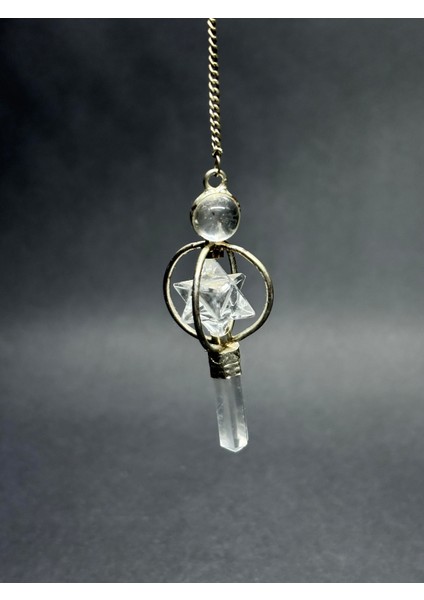 Merkaba Yıldızı Kuvars Sarkaç